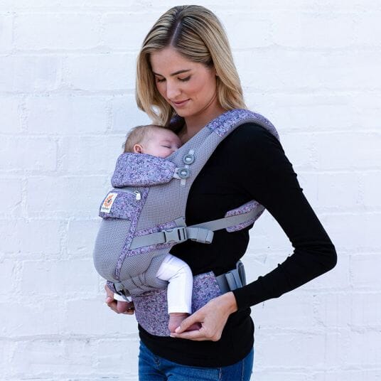 BreathBabyBag™ - Mauve Lavande - Bébé autour du monde