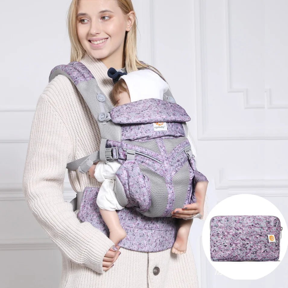 BreathBabyBag™ - Mauve Lavande - Bébé autour du monde