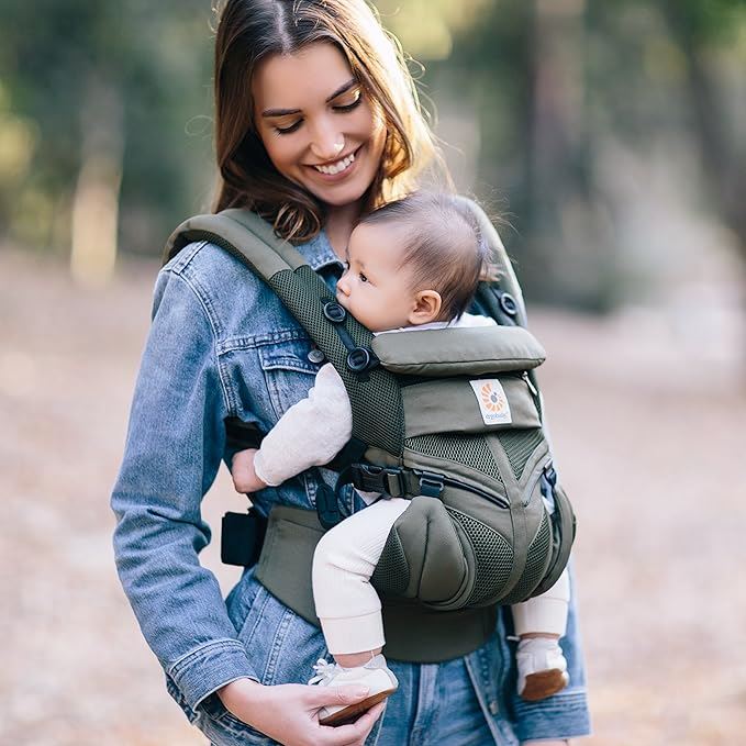 BreathBabyBag™ - Vert Olive - Bébé autour du monde