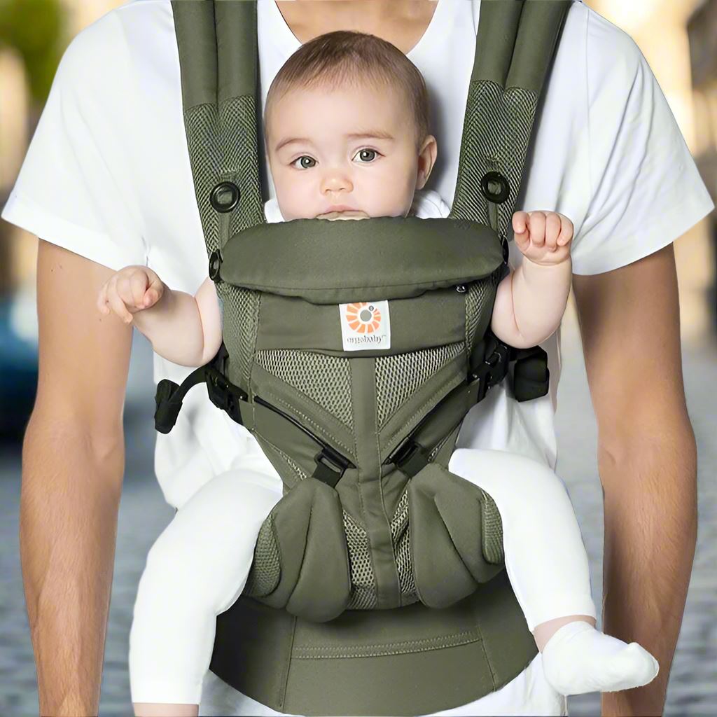 BreathBabyBag™ - Vert Olive - Bébé autour du monde